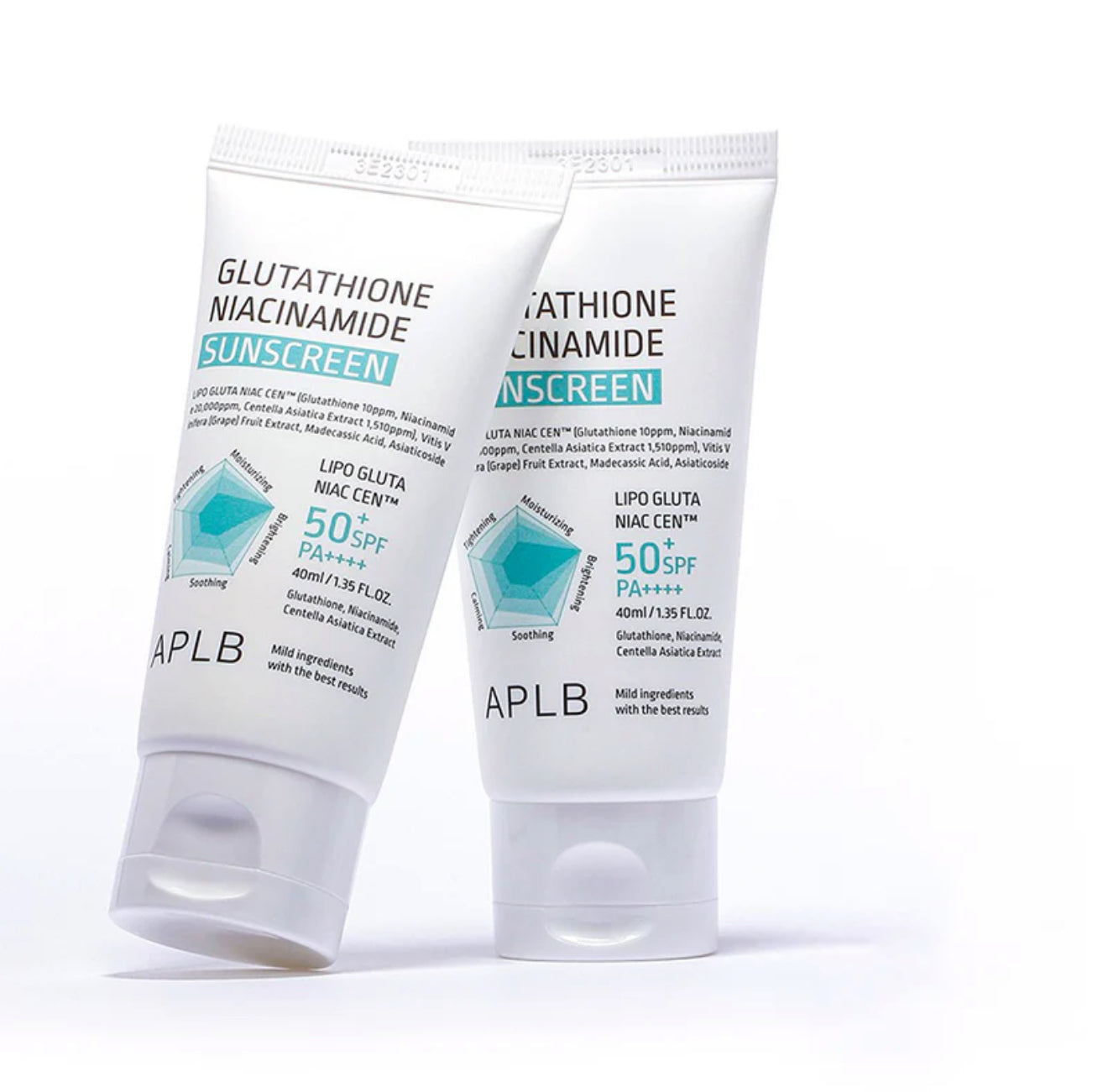 ☀️ APLB Glutathione Niacinamide Sunscreen SPF50+ PA++++ 40 ML