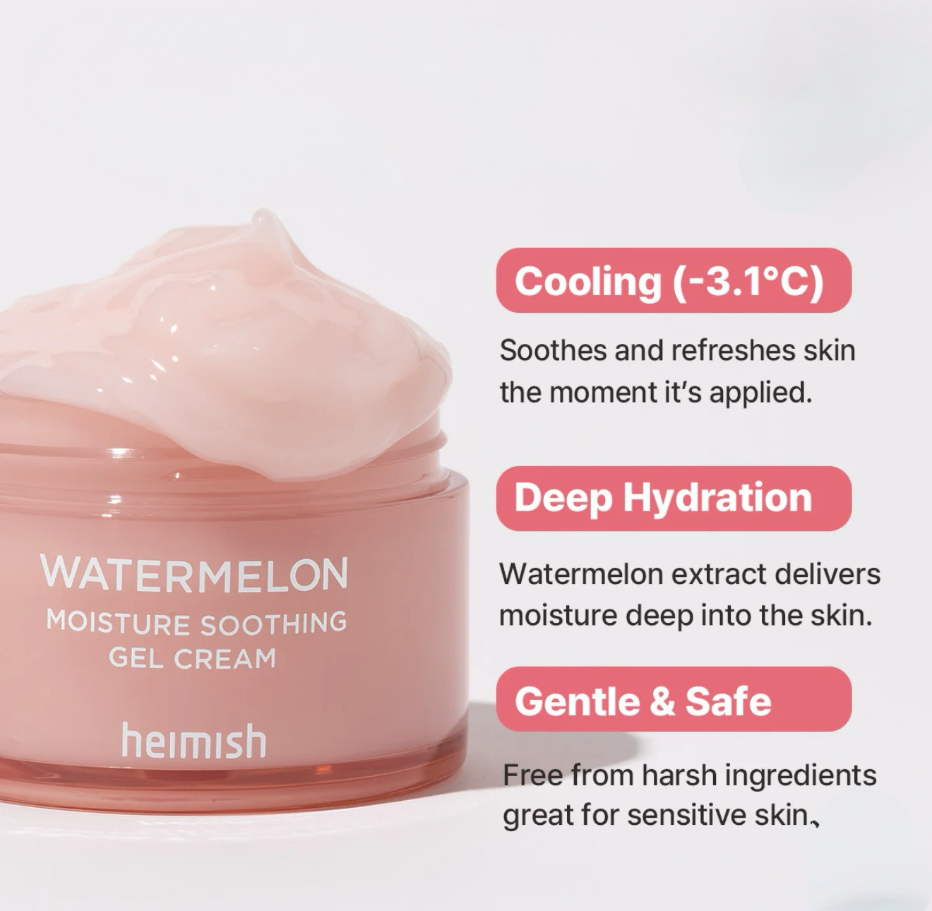 Heimish - Watermelon Moisture Soothing Gel Cream, 110ml