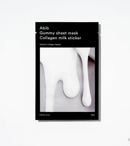 🤍ABIB - Gum Sheet Mask Collagen Milk Sticker - 1ea