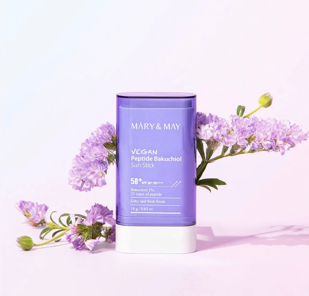 Mary & May - Vegan Peptide Bakuchiol Sun Stick SPF50+ PA++++, 18g