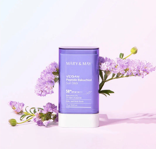 Mary & May - Vegan Peptide Bakuchiol Sun Stick SPF50+ PA++++, 18g
