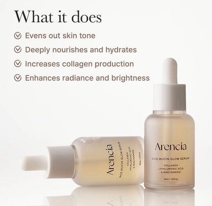 Arencia - Rice Mucin Glow Serum, 30ml
