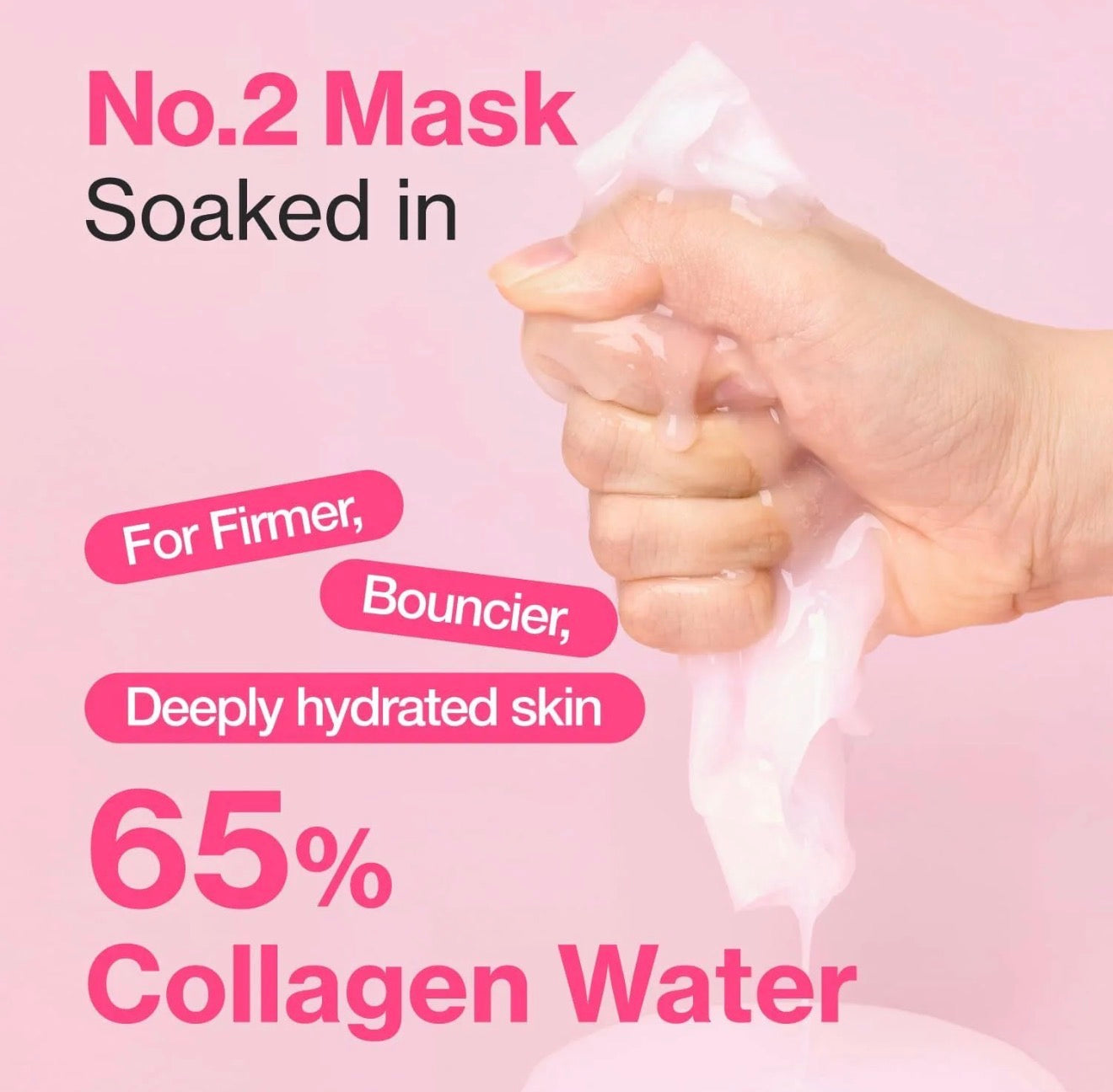 Numbuzin - No.2 Rose PDRN Collagen Plumping Sheet Mask