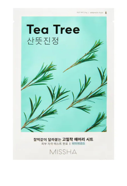 🍵Missha - Airy Fit Tea Tree Sheet Mask, 19g