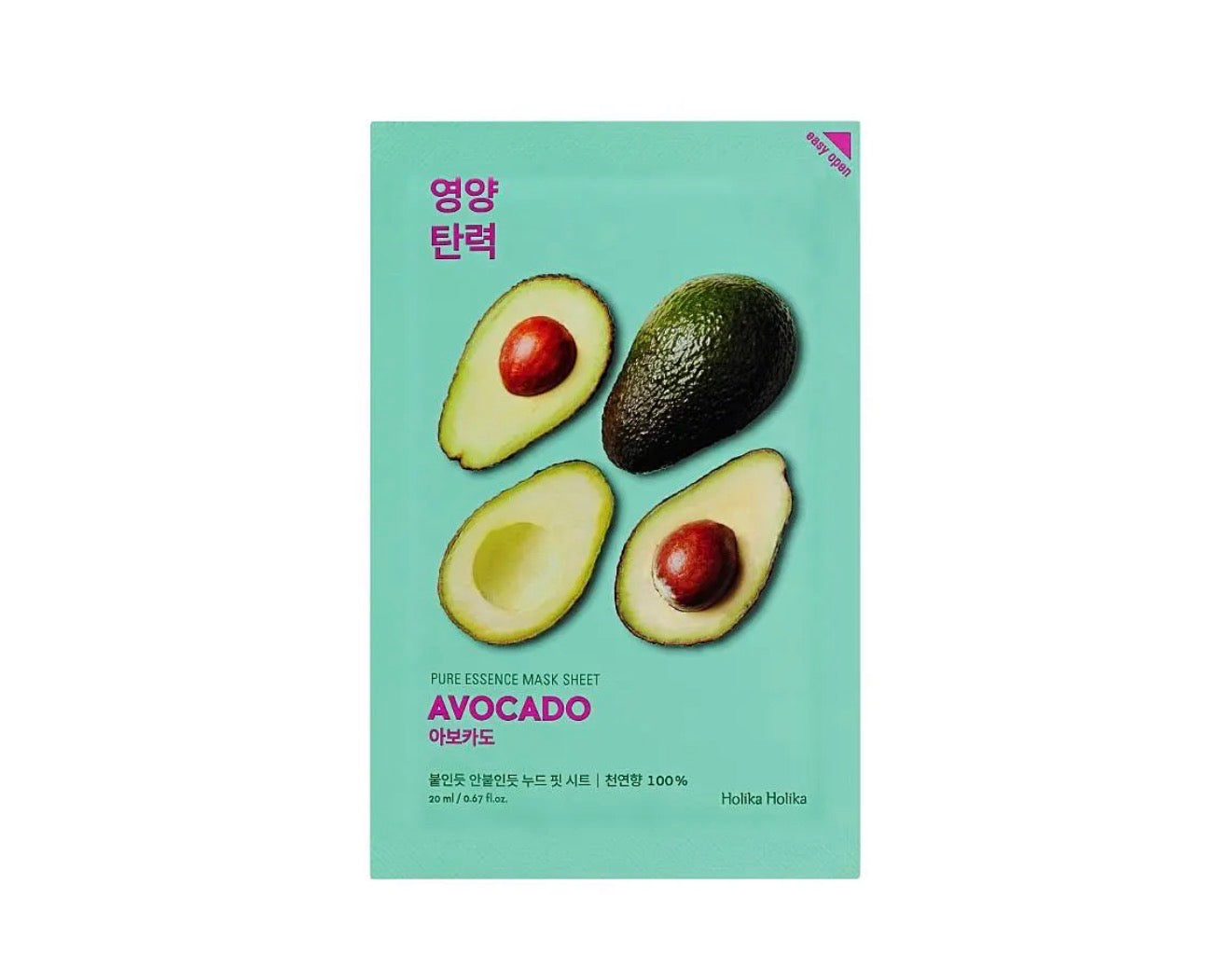 Holika Holika – Pure Essence Mask Sheet, Avocado, 23ml