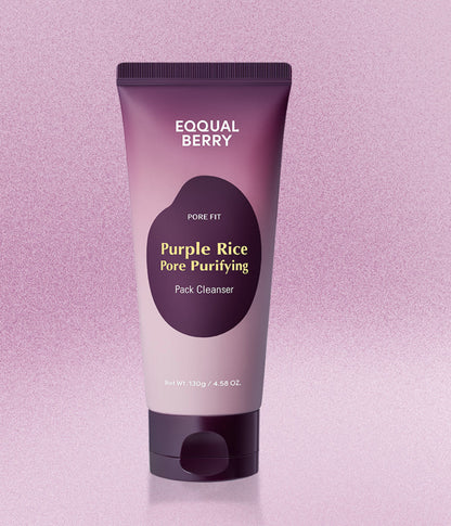 🫐EQQUALBERRY PURPLE RICE PORE PURIFYING PACK CLEANSER 130g