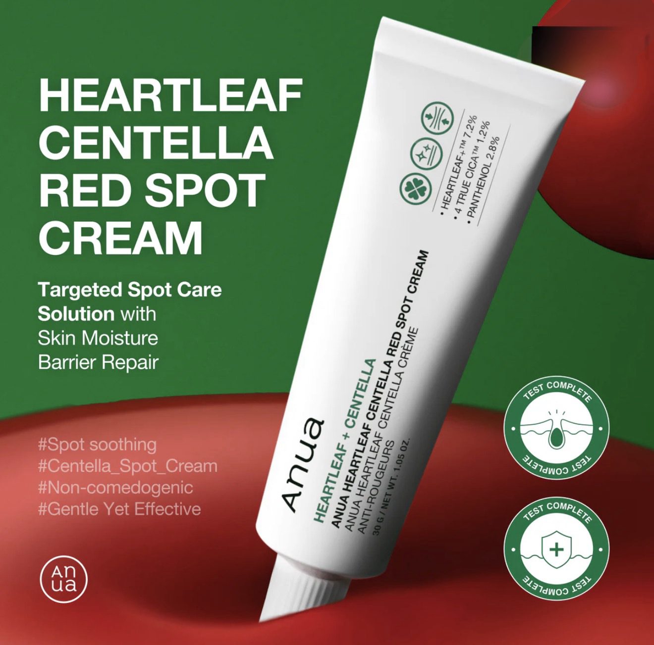 ♥️Anua - Centella Red Spot Cream - 30ml