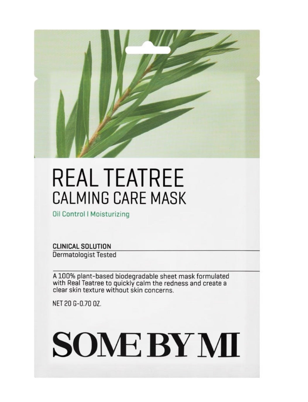 ☘️SOME BY MI - Real Teatree Calming Care Mask - 1pc