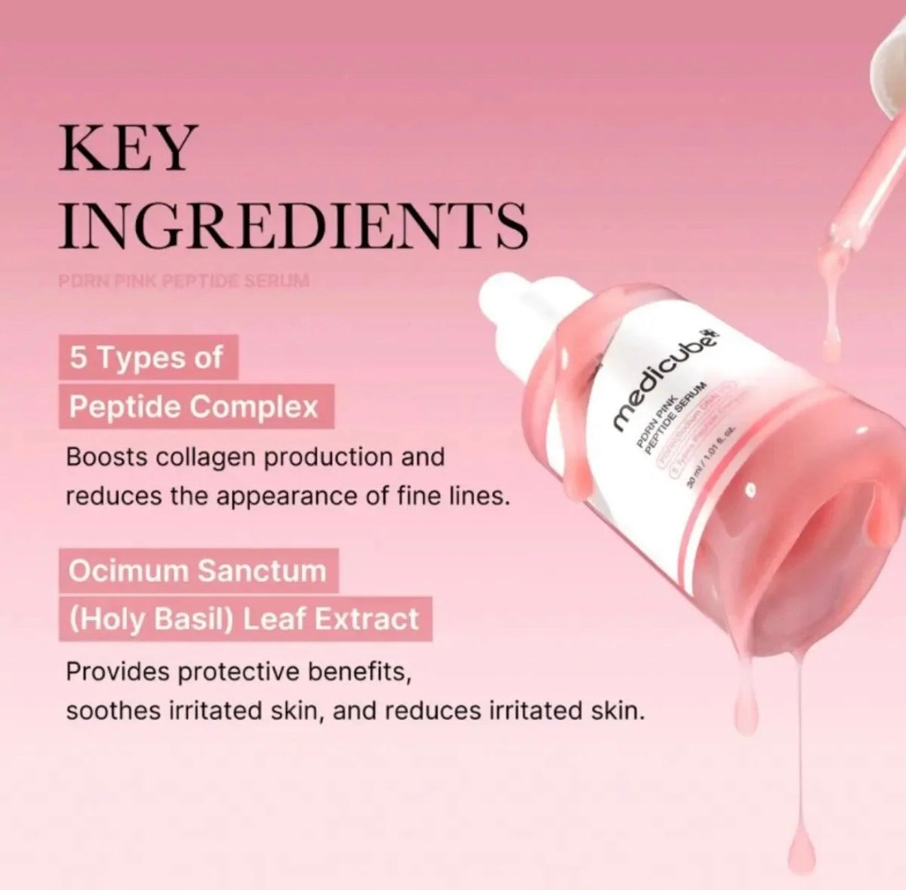 Medicube - PDRN Pink Peptide Serum, 30ml