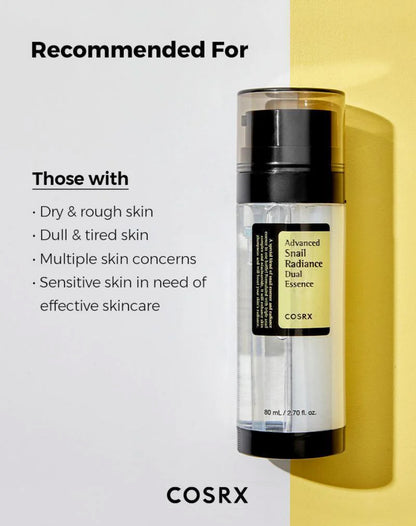 🐌[COSRX]Advanced Snail Radiance Dual Essence 80 ml