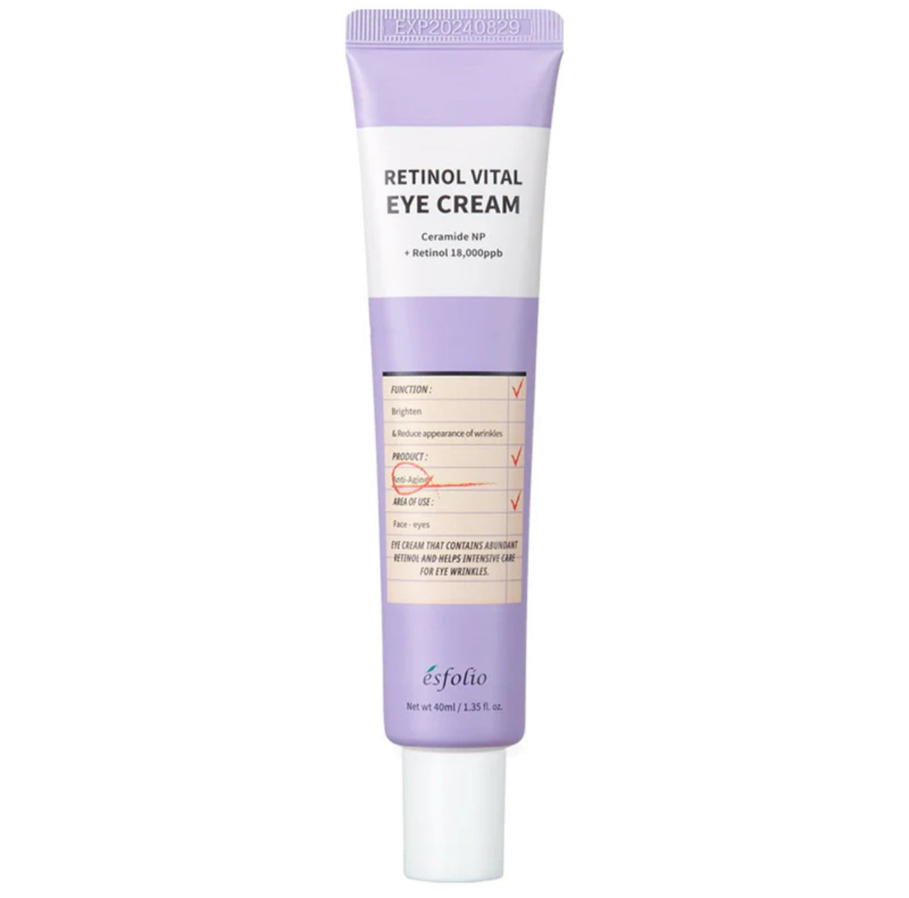 ⭐️[Esfolio] – Eye Contour Cream Retinol Vital Eye Cream – 40ml