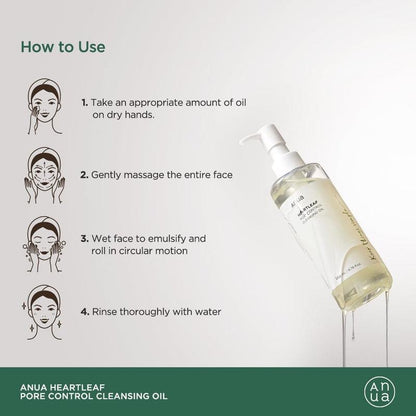 💧[Anua] Heartleaf Pore Control Cleansing Oil (200ml)