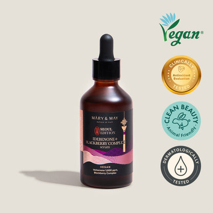 🖤 [Mary & May] Idebenone + Blackberry Complex Serum – 80ml