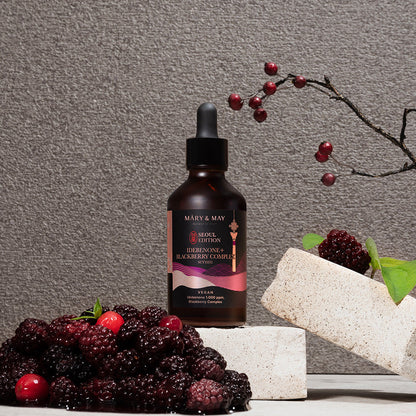 🖤 [Mary & May] Idebenone + Blackberry Complex Serum – 80ml